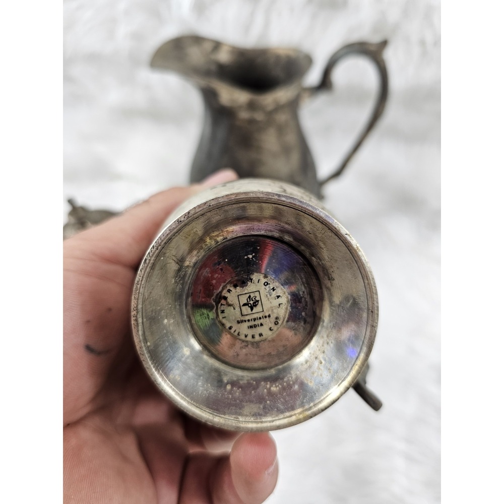 VINTAGE International SILVER CO. Bundle of Silver Plated Tea/Coffee Set (3) - Picture 7 of 11